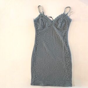 Garage Lace Mini Dress - Soft Blue NWT Small